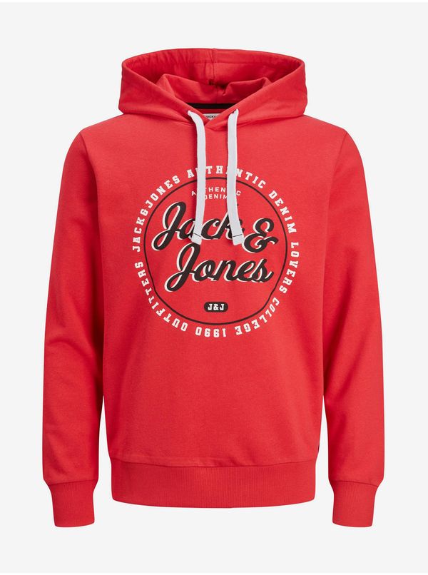 Jack & Jones Red Mens Hoodie Jack & Jones Andy - Men