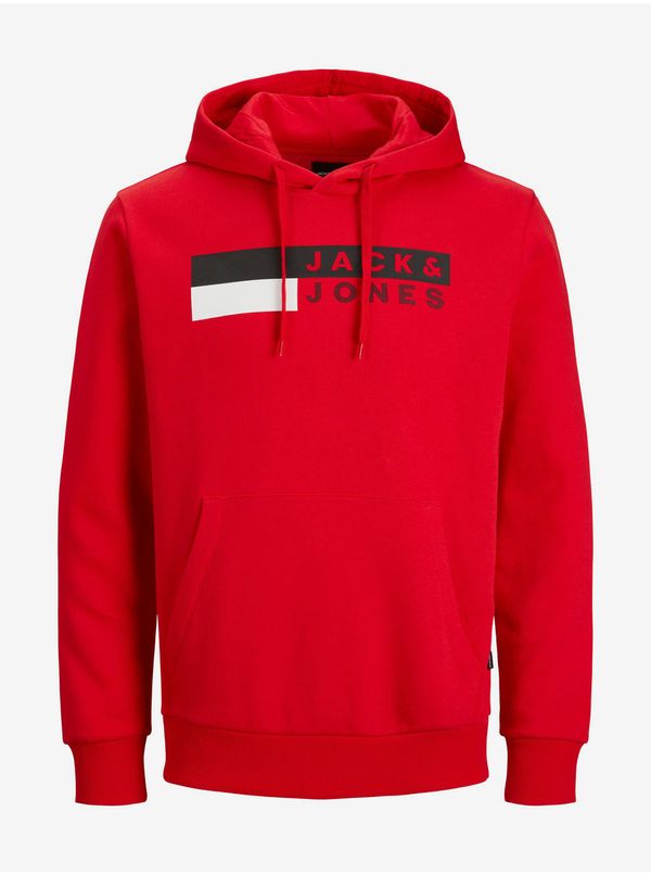 Jack & Jones Red Mens Hoodie Jack & Jones - Men