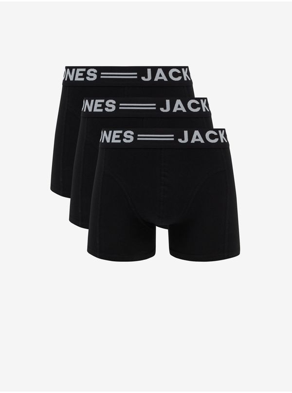 Jack & Jones Set of three black boxer shorts Jack & Jones Sense - Men