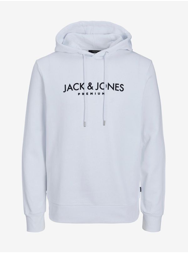 Jack & Jones White Mens Hoodie Jack & Jones Jake - Men
