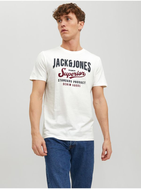 Jack & Jones White Men's T-Shirt Jack & Jones - Men's