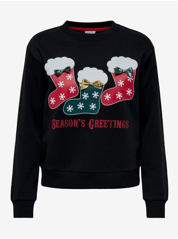 JDY Black Christmas Sweatshirt JDY Candies - Women