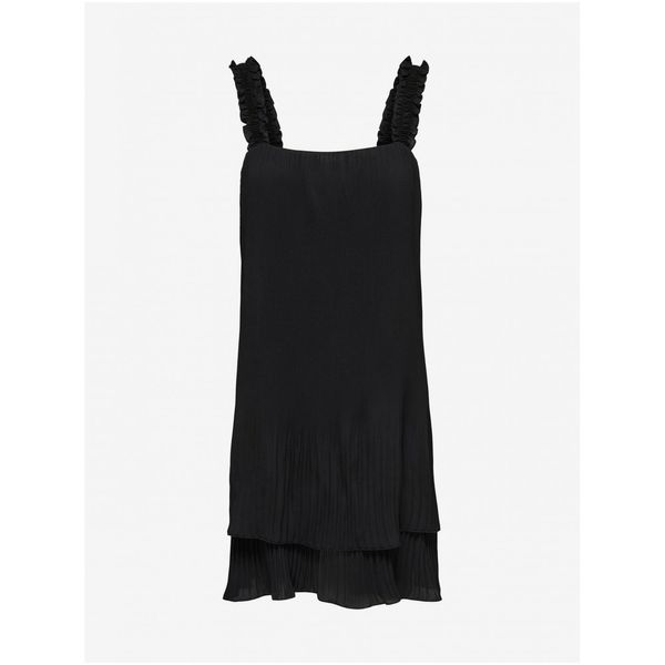 JDY Black Short Pleated Shoulder Dress JDY Lila - Women
