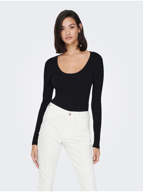 JDY Black Womens Ribbed Light Sweater JDY Plum - Women