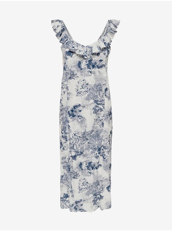 JDY Blue-white flowered midishats JDY Filippa - Ladies