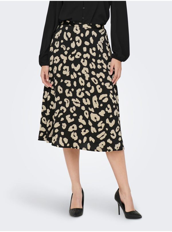 JDY Cream-Black Ladies Patterned Skirt JDY Fifi - Women