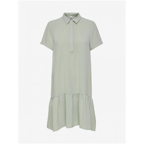 JDY Light gray shirt dress with frills JDY Lion - Women