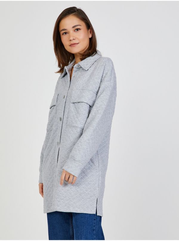 JDY Light grey shirt jacket JDY Ruth - Ladies