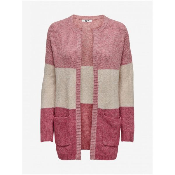 JDY Pink Striped Cardigan JDY Hudson - Women