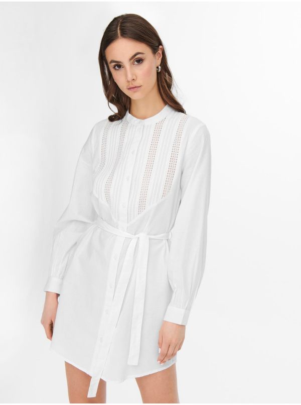 JDY White Shirt Dress JDY Theodor - Ladies