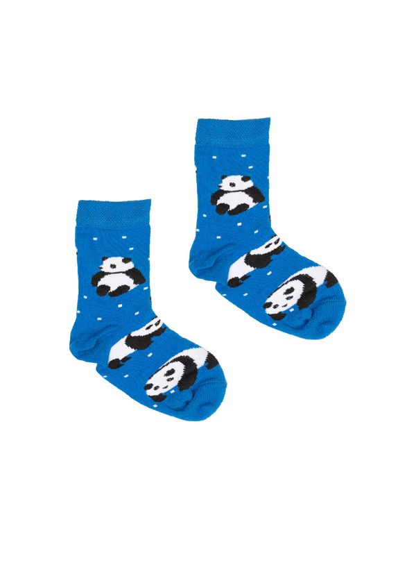 Kabak Kabak Skarpety Dzieci Panda Niebieski