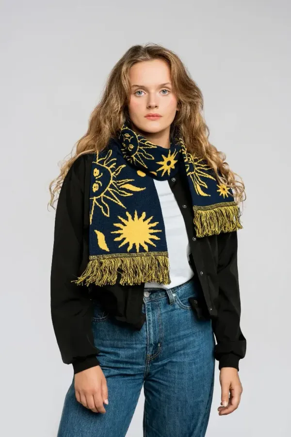 Kabak Kabak Unisex's Scarf BO Day And Night Lights