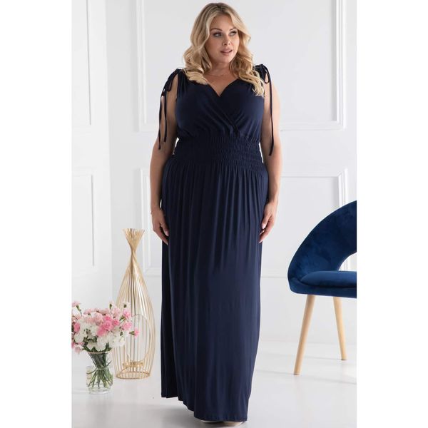 Karko Karko Woman's Dress SB593 Navy Blue