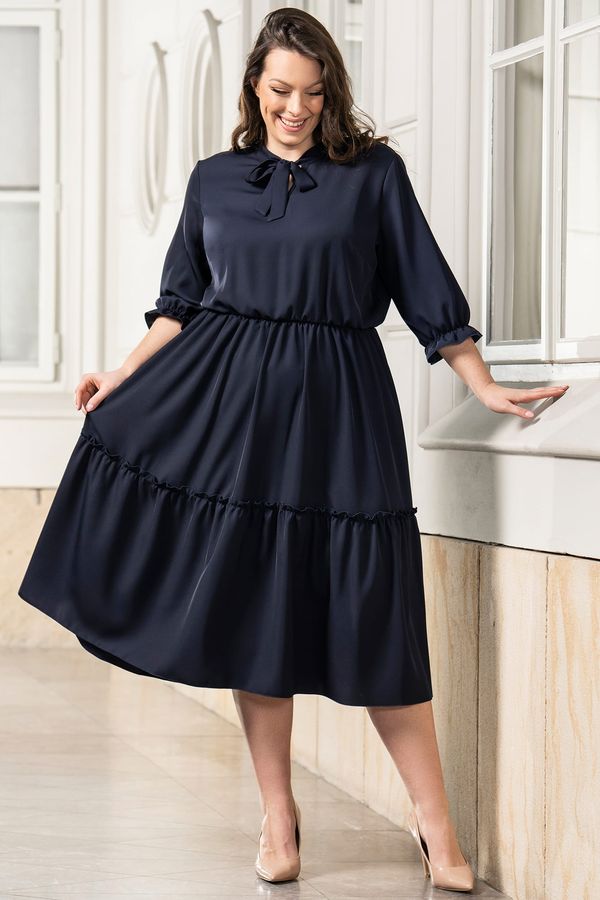 Karko Karko Woman's Dress SC226 Navy Blue