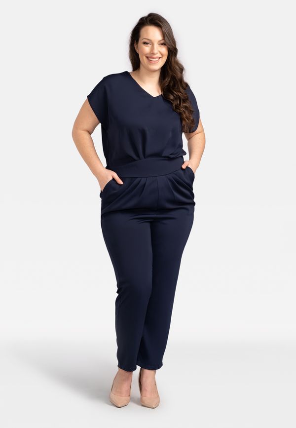 Karko Karko Woman's Jumpsuit Q283 Navy Blue