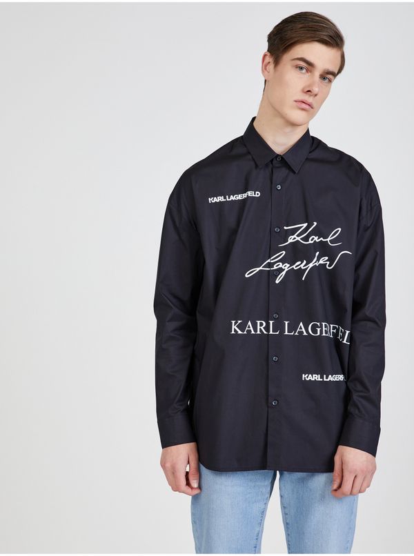 Karl Lagerfeld Black men's shirt KARL LAGERFELD - Men's