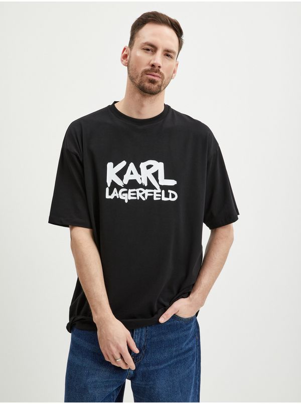 Karl Lagerfeld Black men's T-shirt KARL LAGERFELD - Men