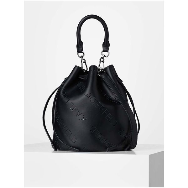 Karl Lagerfeld Black Women's Small Leather Handbag KARL LAGERFELD - Women