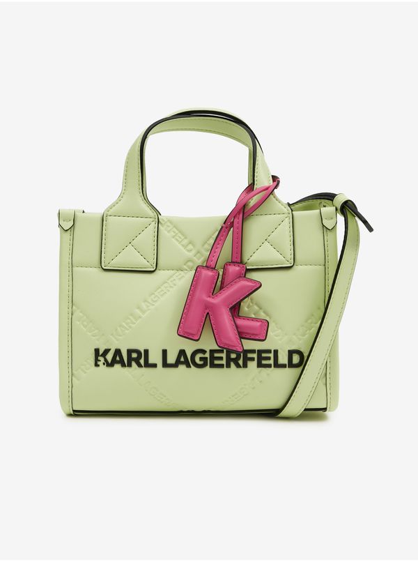 Karl Lagerfeld Light green women's handbag KARL LAGERFELD Shooting Stars - Ladies