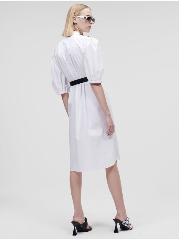 Karl Lagerfeld White women's shirt dress KARL LAGERFELD - Women