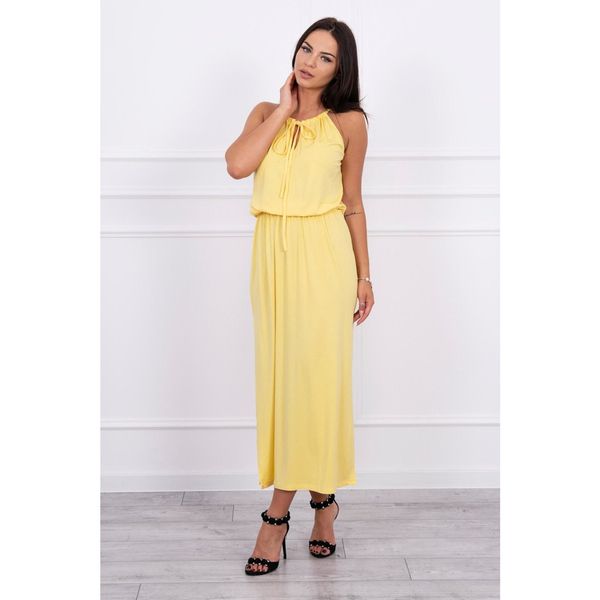 Kesi Boho dress with fly yellow