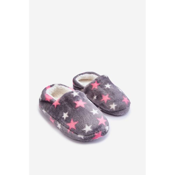 Kesi Children's Insulated Slip-On Slippers In Stars Gray Meyra