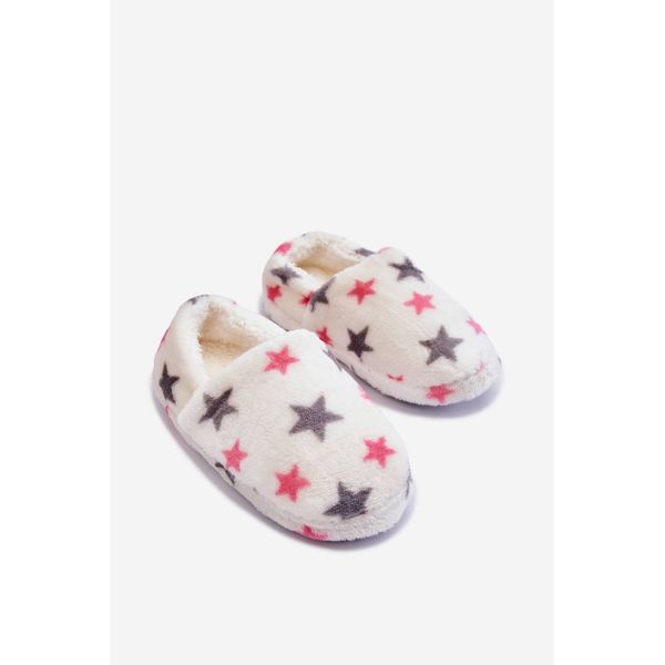 Kesi Children's Insulated Slip-On Slippers In Stars White Meyra