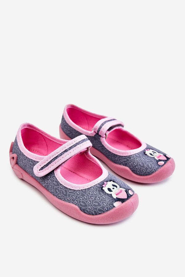 Kesi Children's slippers Ballerina Befado Panda 114X506 gray-pink