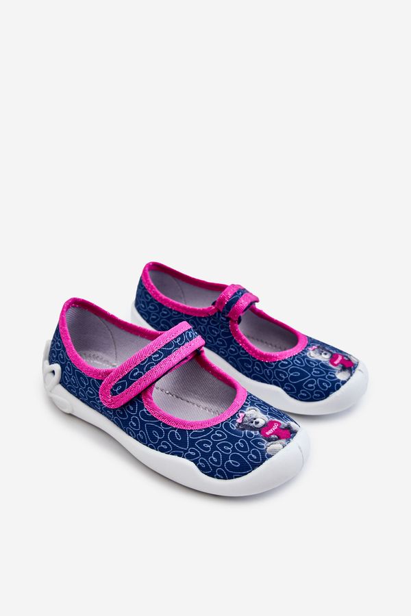 Kesi Children's slippers Ballerina Befado Teddy Bear 114X505 Navy blue
