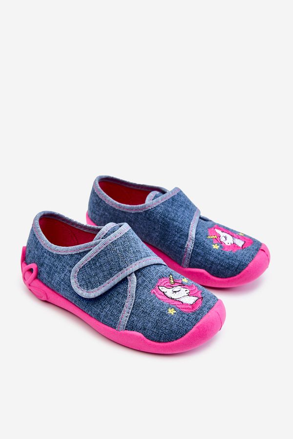 Kesi Children's slippers Befado Unicorn 122X016 Blue-pink