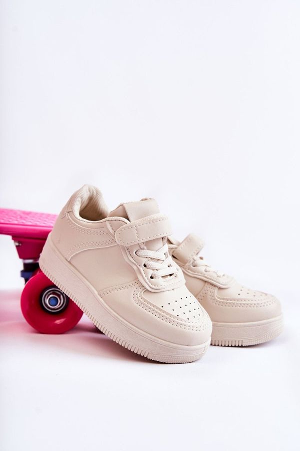 Kesi Children's sports shoes with Velcro beige Elike