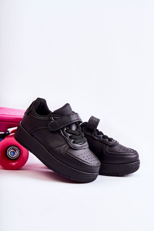 Kesi Children's sports shoes with Velcro Black Elike