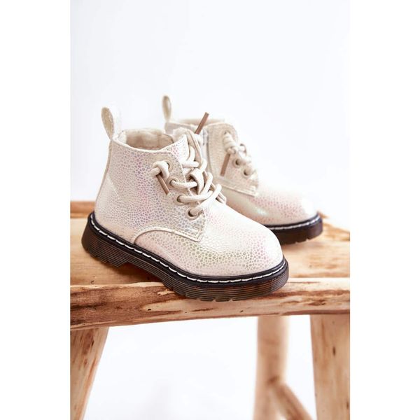 Kesi Children's Warm Boots With Zipper White Betsy