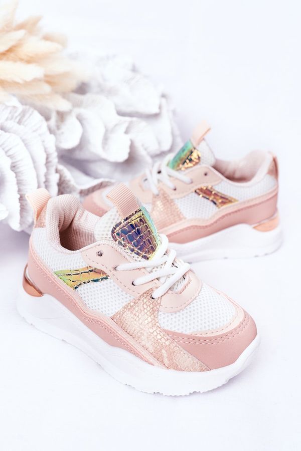 Kesi Dziecięce buty sportowe Sneakers Pink Game Time