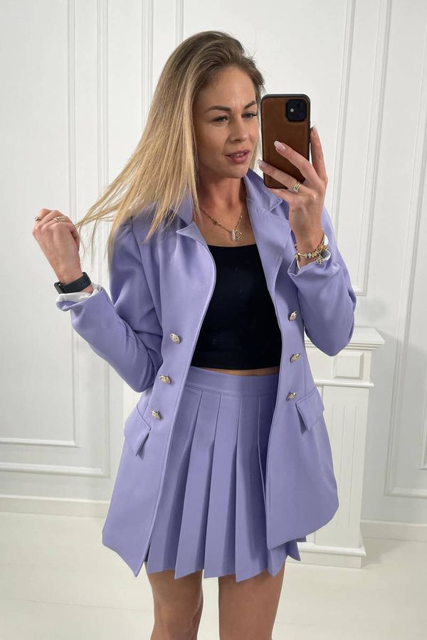 Kesi Elegant set of jackets with a purple skirt