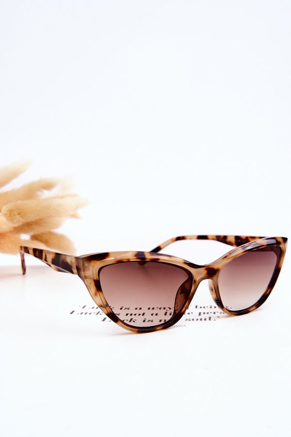 Kesi Fashion Sunglasses Cat Eye V090169 Leopard Beige