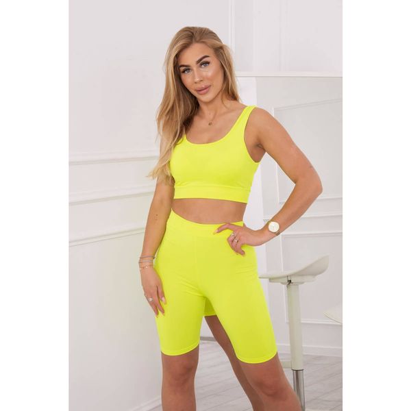 Kesi High-waisted sports set yellow neon