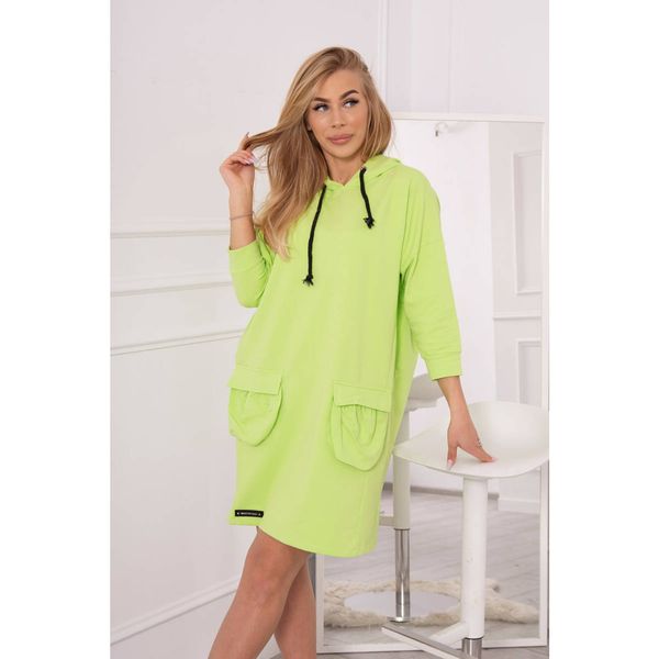 Kesi Hooded dress pistachio