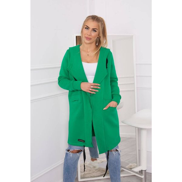 Kesi Insulated cape with a hood green