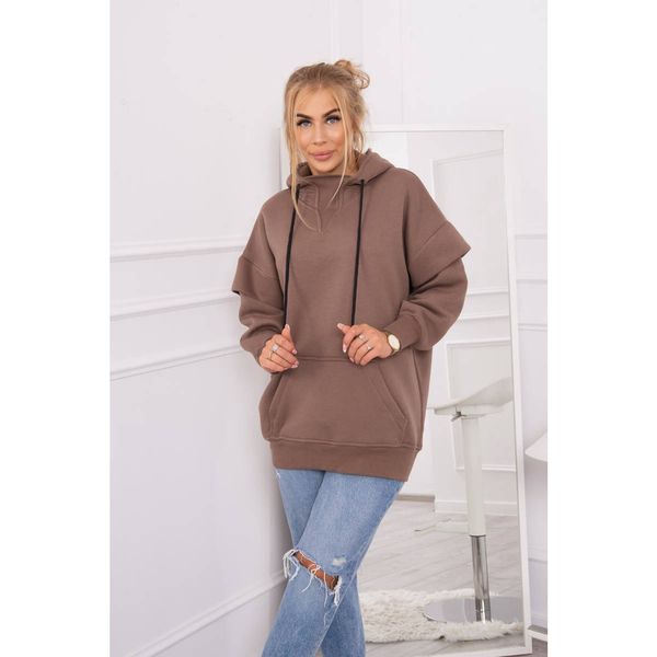 Kesi Insulated turtleneck sweatshirt mocca