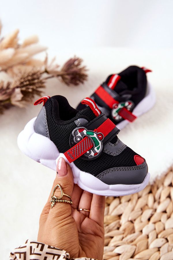 Kesi Kids sports shoes with Velcro Befado 516P096 Black