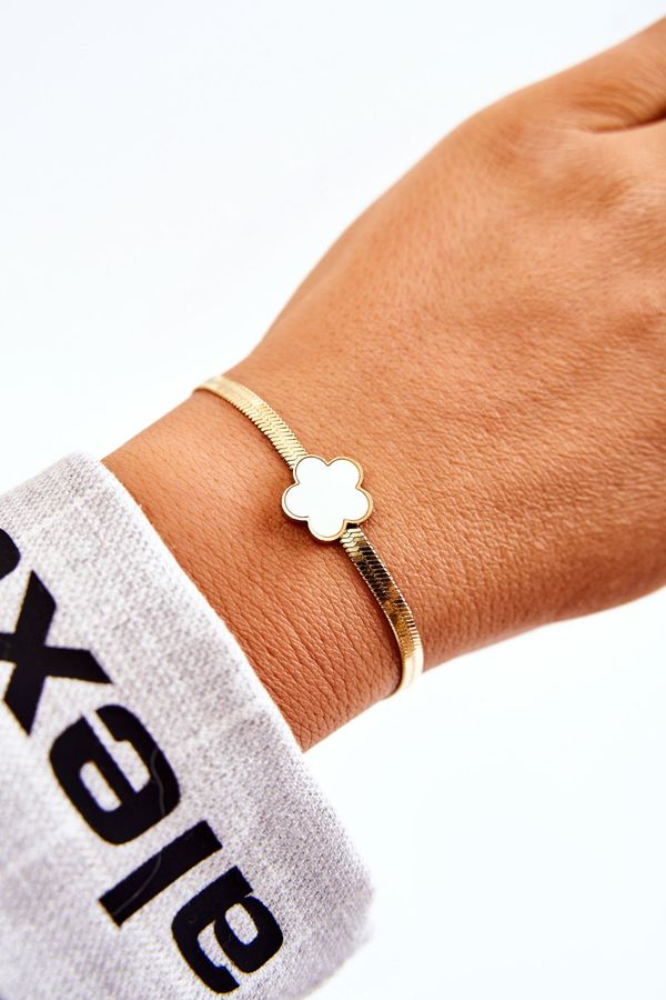 Kesi Lady's bracelet with a white gold flower