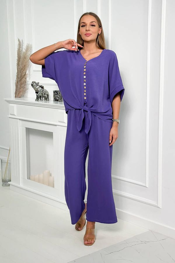 Kesi Set of blouse with trousers dark purple