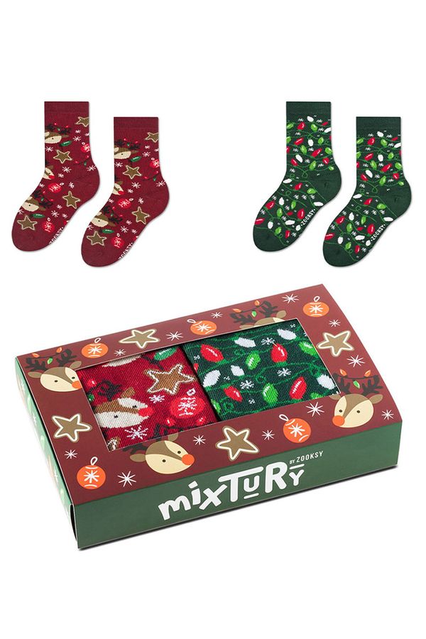 Kesi Set of socks for Christmas tree Zooksy mixTURY for children