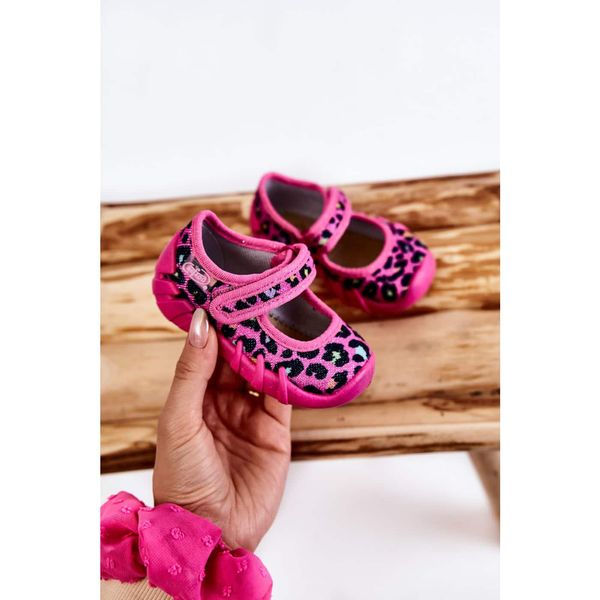 Kesi Slippers of the Ballerina Befado Speckled 109P256 Pink