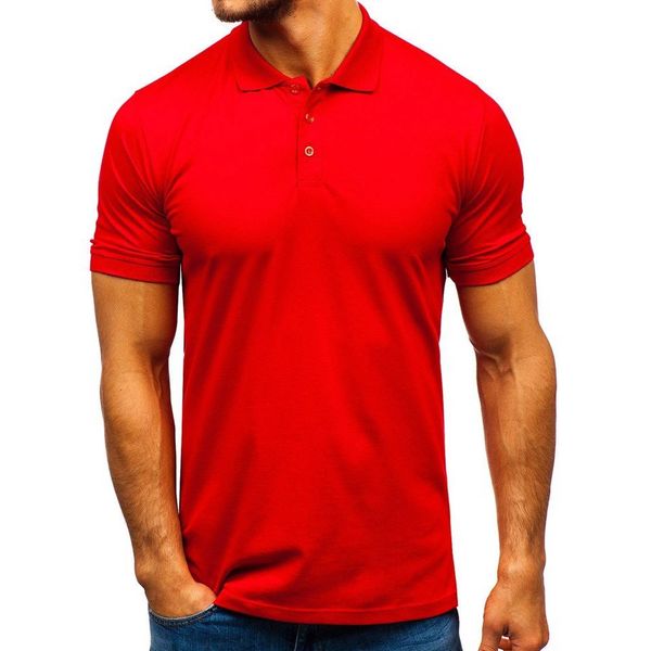 Kesi Stylowa męska koszulka polo Bolf 9025 - czerwona,