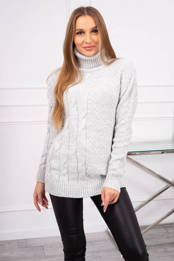 Kesi Sweater with turtleneck in gray