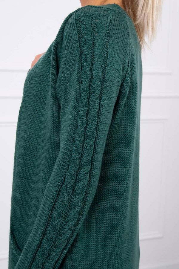 Kesi Sweter z kieszeniami na zielono