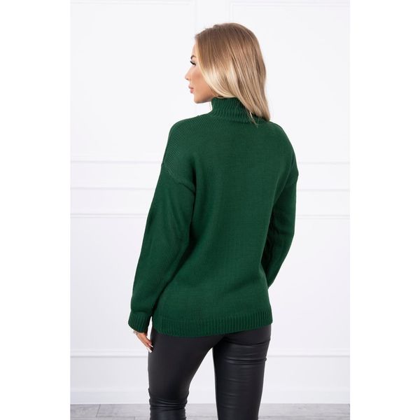 Kesi Sweter z wysokim dekoltem zielony