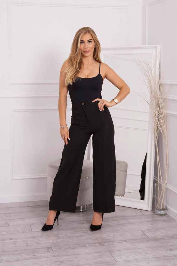 Kesi Trousers with wide legs black